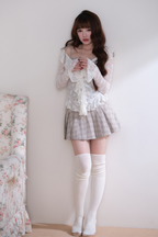 レーストップス+キャミソールスカート