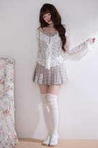 レーストップス+キャミソールスカート