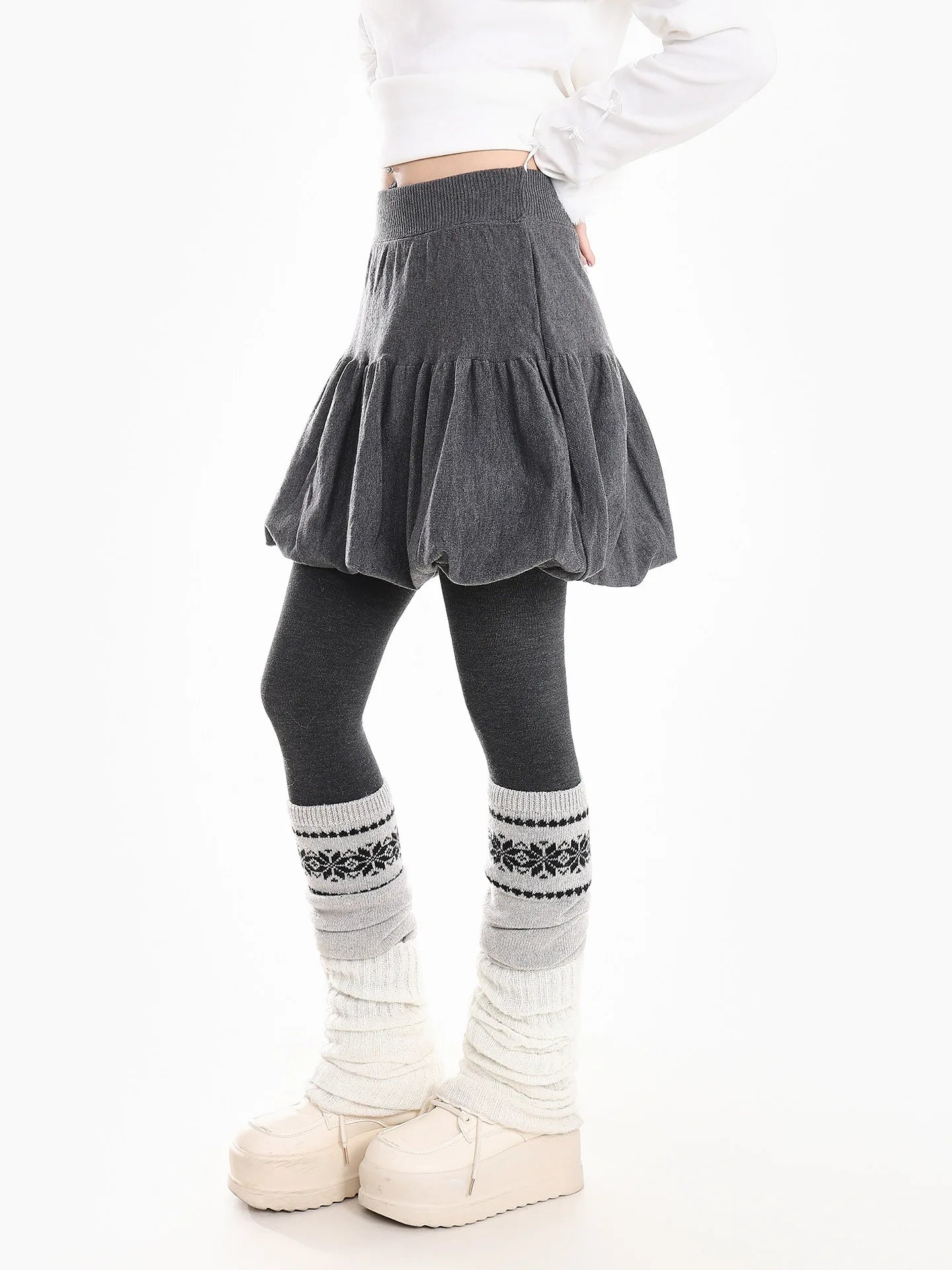 レトロ風 バルーン ミニスカート