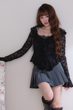 レーストップス+キャミソールスカート