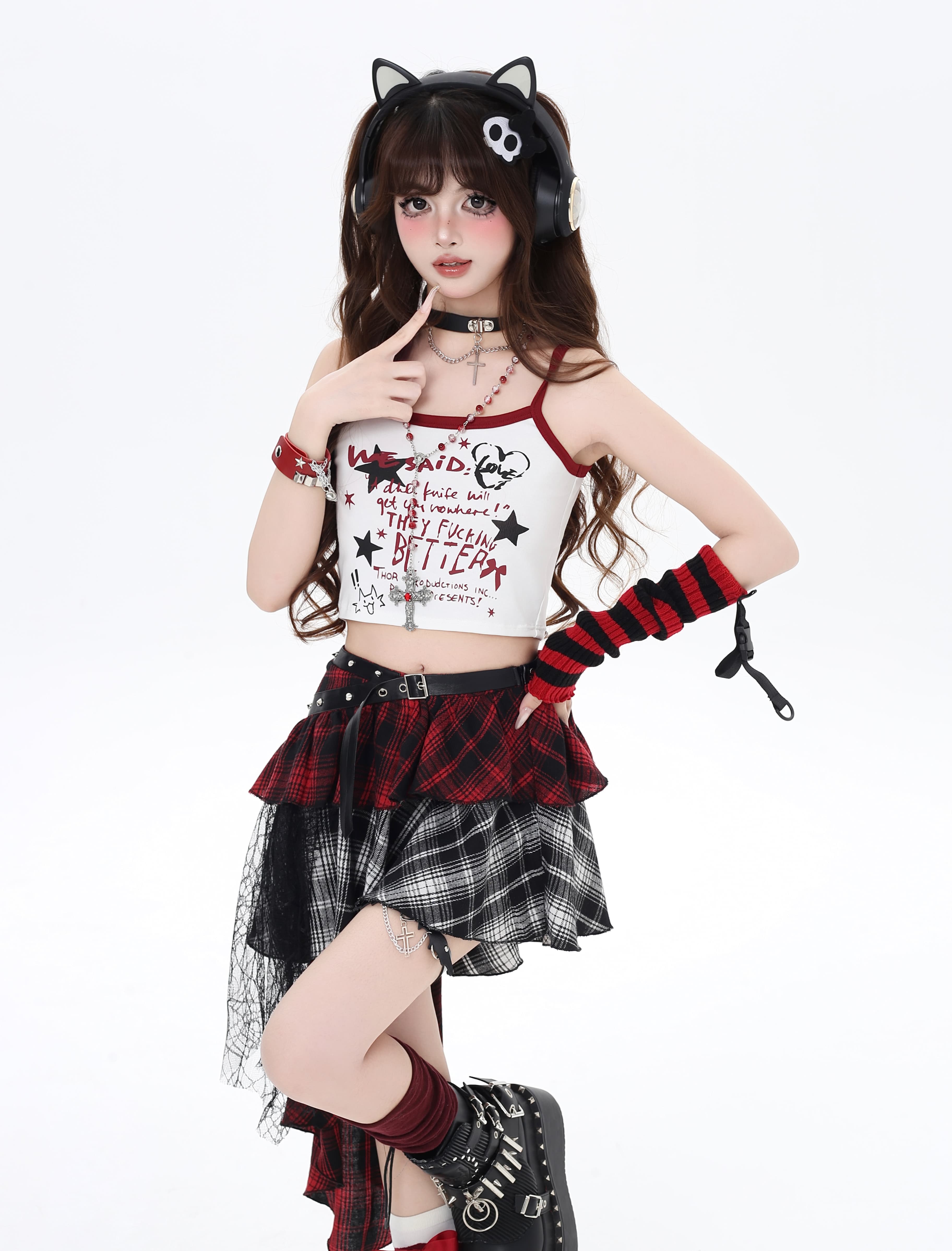 グラフィティ風キャミトップス