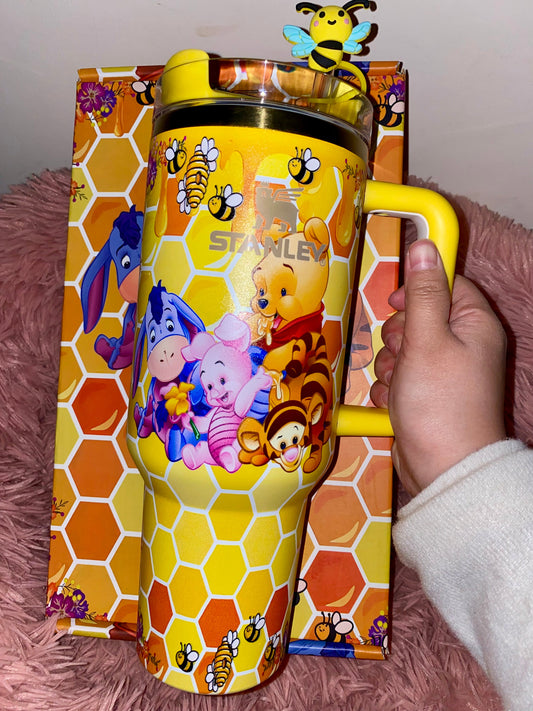 🔥40oz Winnie The Pooh Tumbler Gift Box 🚢Free Shipping🚢
