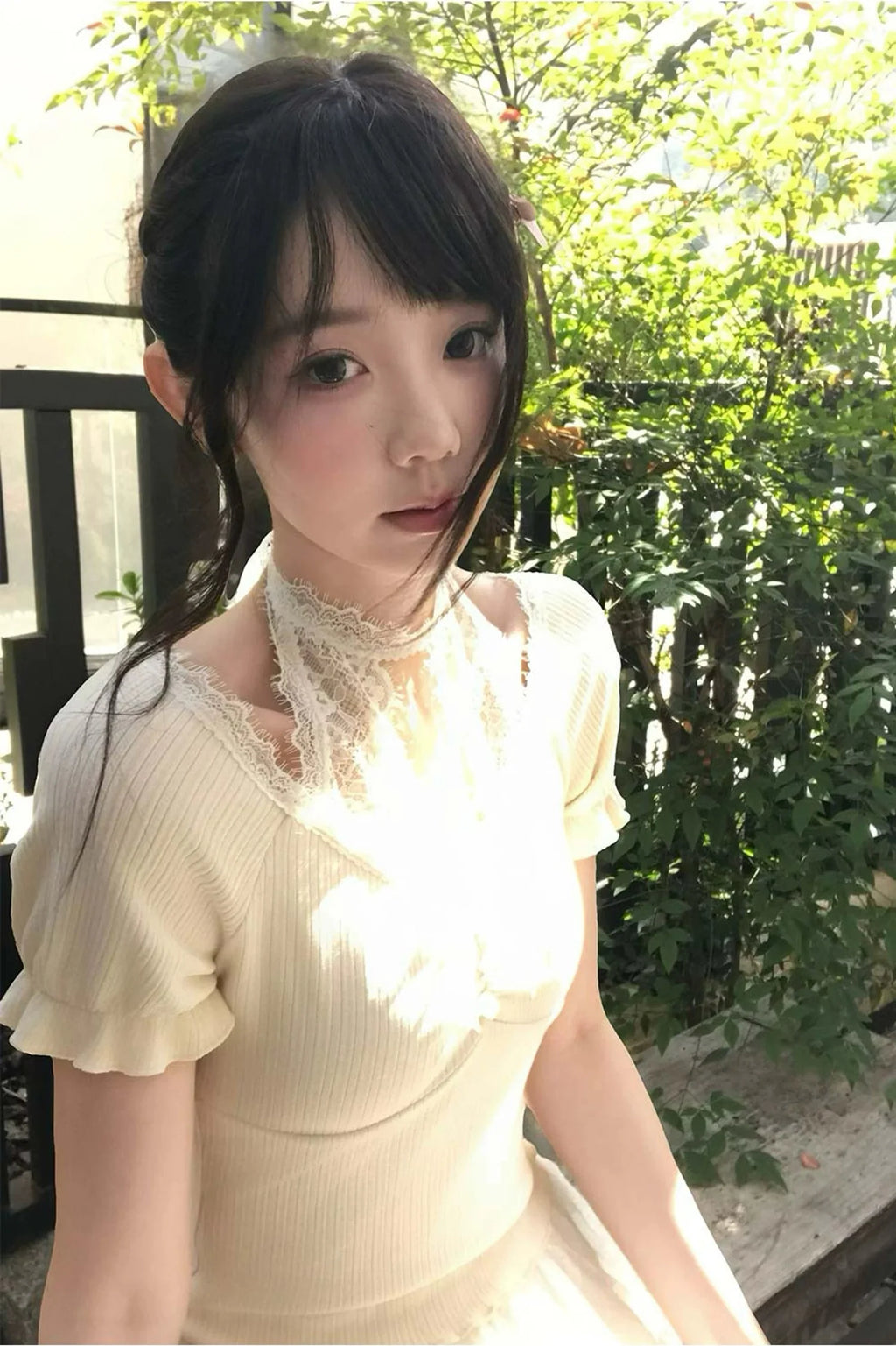 スウィートドリームレースホルタートップス+スカート