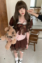 ストロベリーココアドールカラートップス+スカート